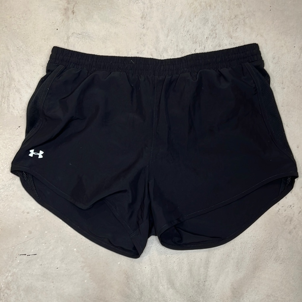 Under Armour black running shorts - Size M